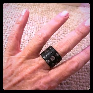 Sundance dark wood & silver ring
